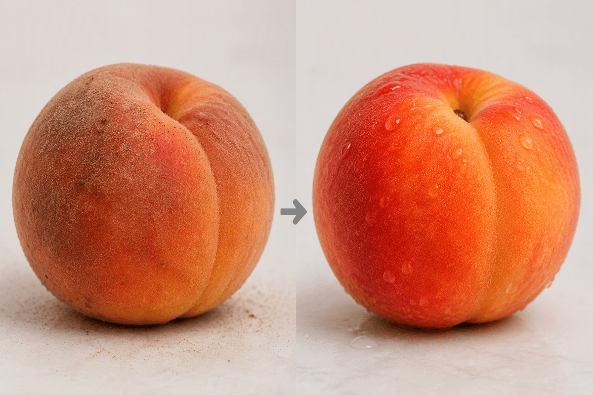 Residue worries: pesticides, fuzz, and what washing changes